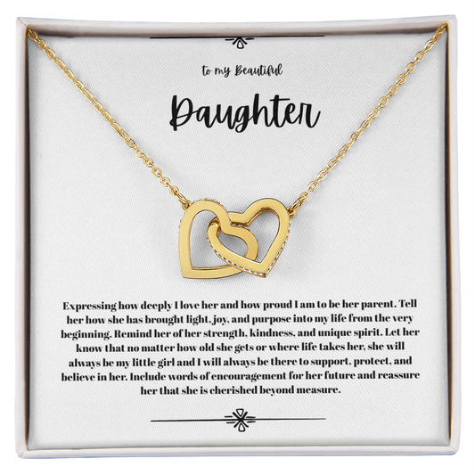 Interlock heart necklace