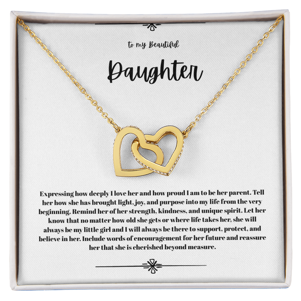 Interlock  heart necklace