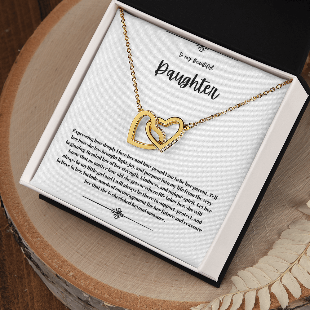 Interlock  heart necklace