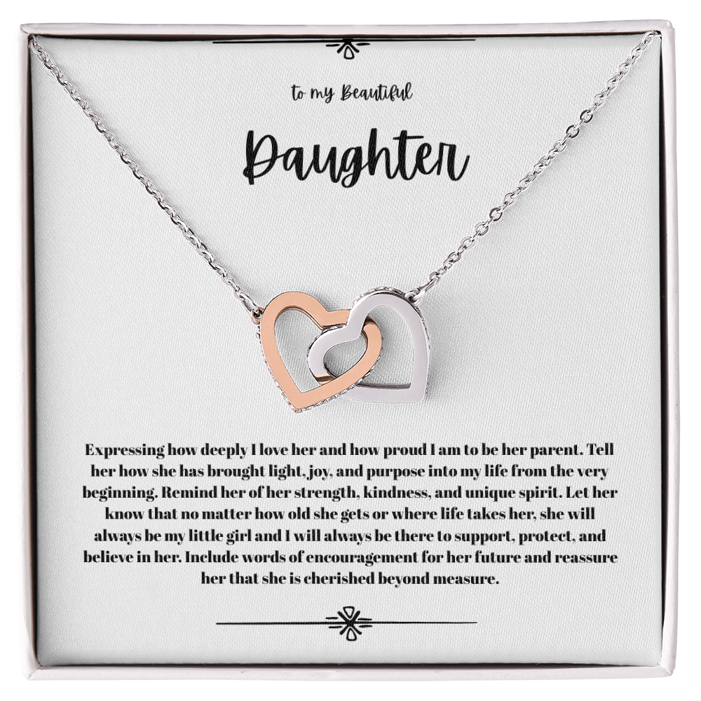 Interlock  heart necklace