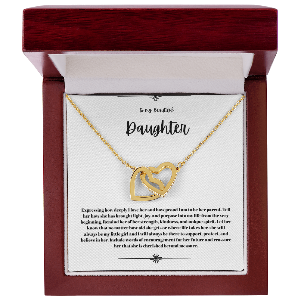 Interlock  heart necklace