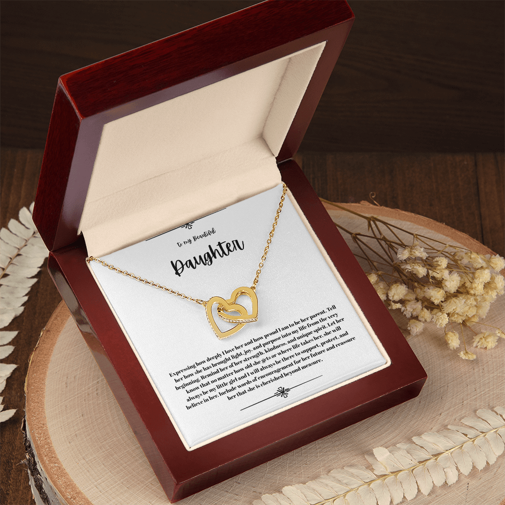 Interlock  heart necklace