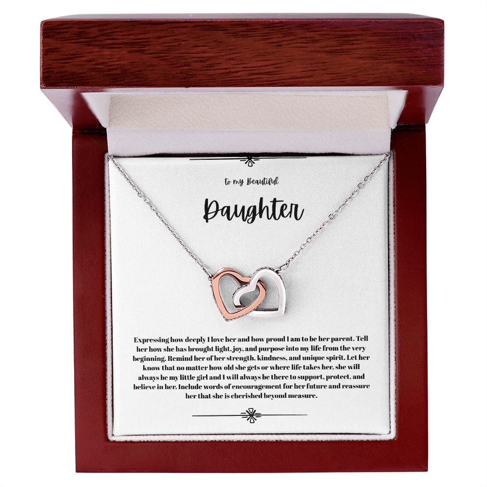 Interlock  heart necklace