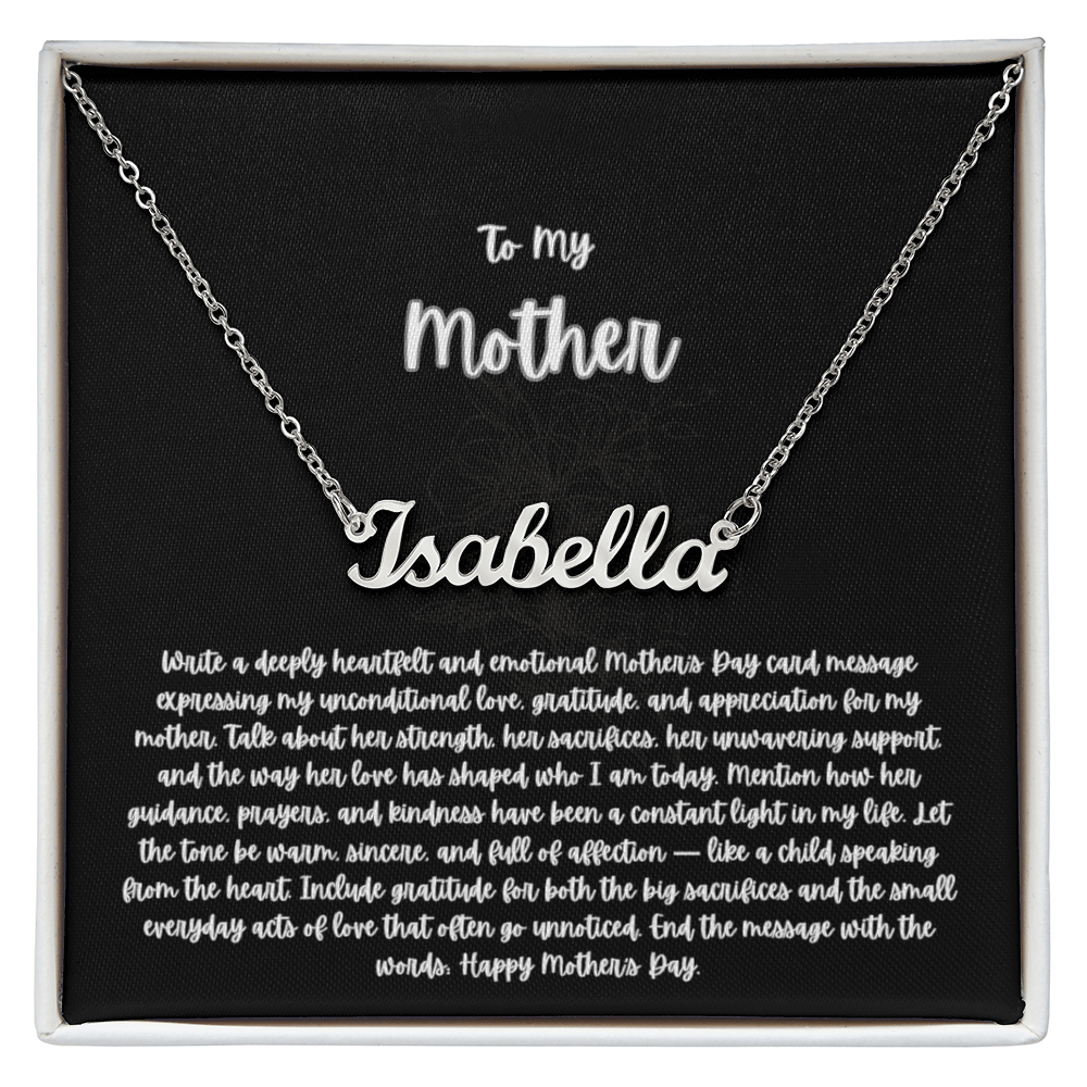 Personalized Name Necklace – Custom Gift for Her