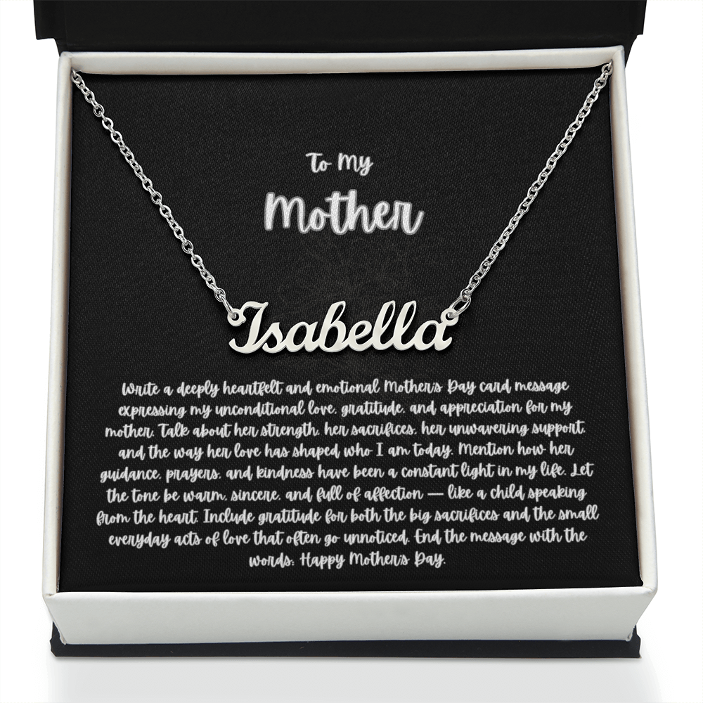 Personalized Name Necklace – Custom Gift for Her