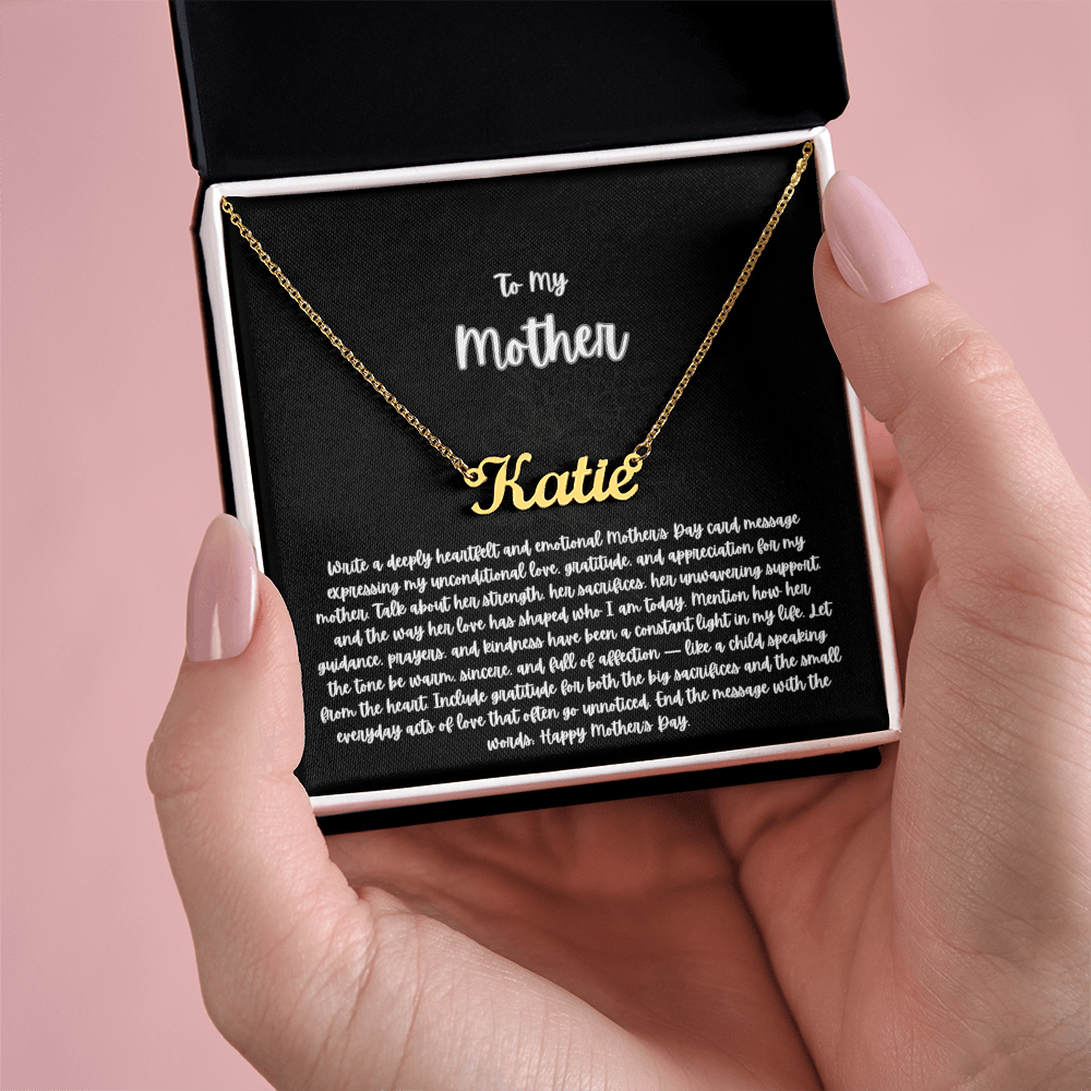 Personalized Name Necklace – Custom Gift for Her