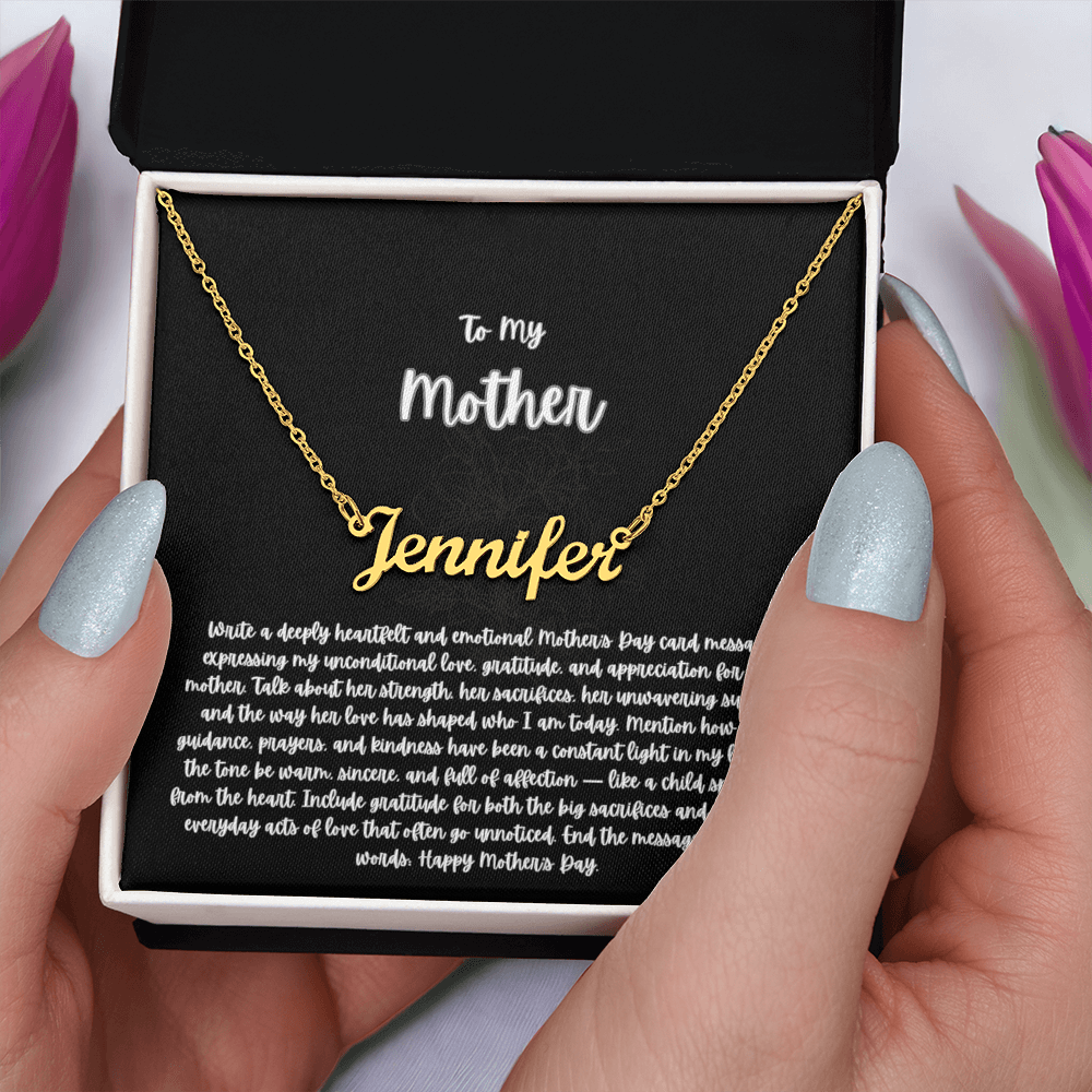 Personalized Name Necklace – Custom Gift for Her